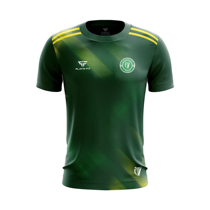Load image into Gallery viewer, Cloghertown United FC Jersey E01 (Green/Yellow) - Kids