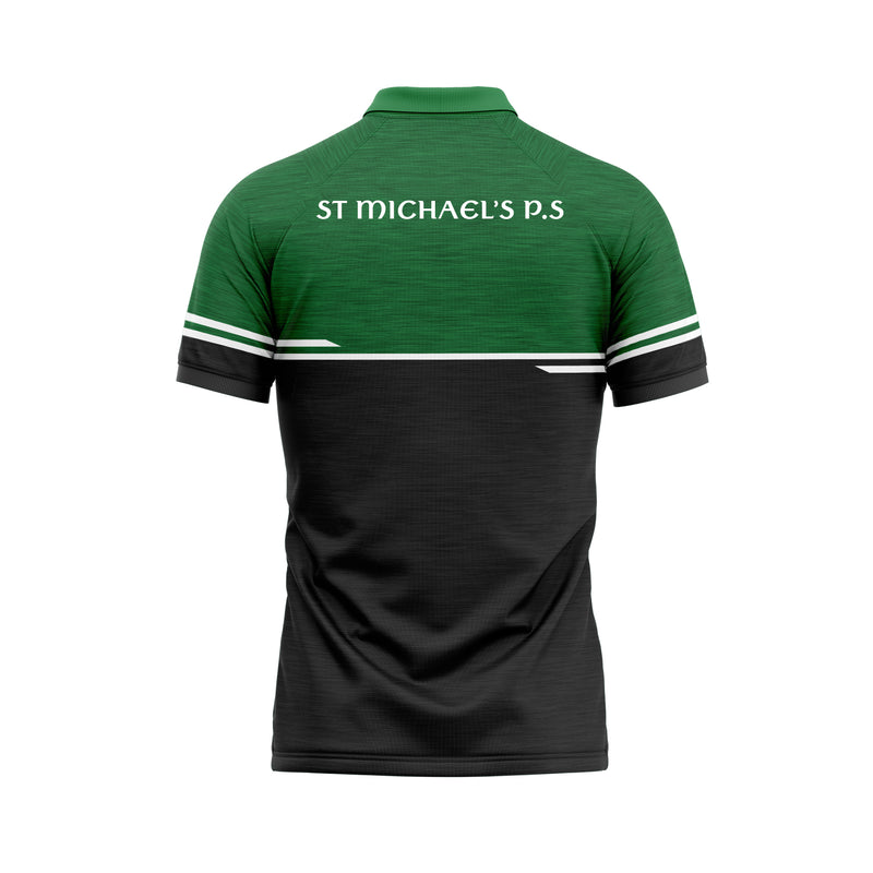 Load image into Gallery viewer, St Michaels PS Clady Staff Polo Courage Black/Green - Kids
