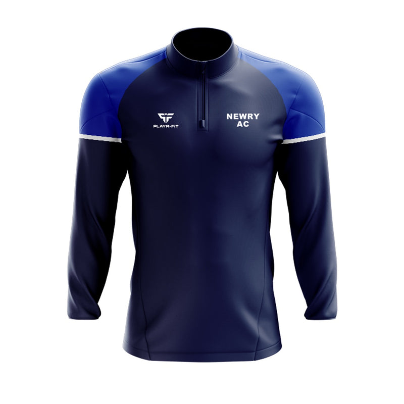 Load image into Gallery viewer, Newry AC Midlayer (1/4 Zip) Stellar (Navy/Blue/White) - Kids
