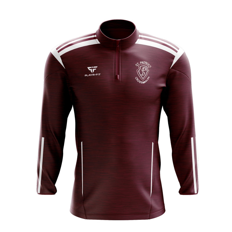 Load image into Gallery viewer, St Patricks PS Crossmaglen English Unit Younger Class Leavers Midlayer (1/4 Zip) Adroit (Maroon) - Kids