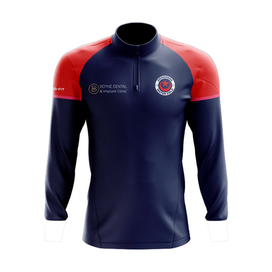 Drogheda Water Polo Ladies Midlayer (1/4 Zip) Stellar (Navy/Red/Pink) - Kids