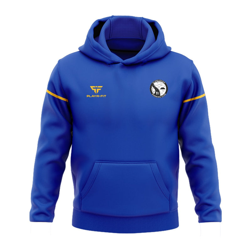 Load image into Gallery viewer, Glenlough Running Club Hoodie Stellar (Blue/Yellow) - Adults