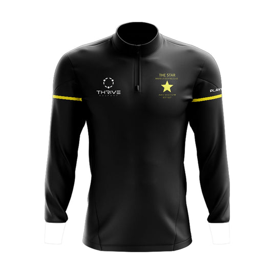 The Star Boxing Club Belfast Midlayer (1/4 Zip) Stellar (Black/Yellow) - Kids