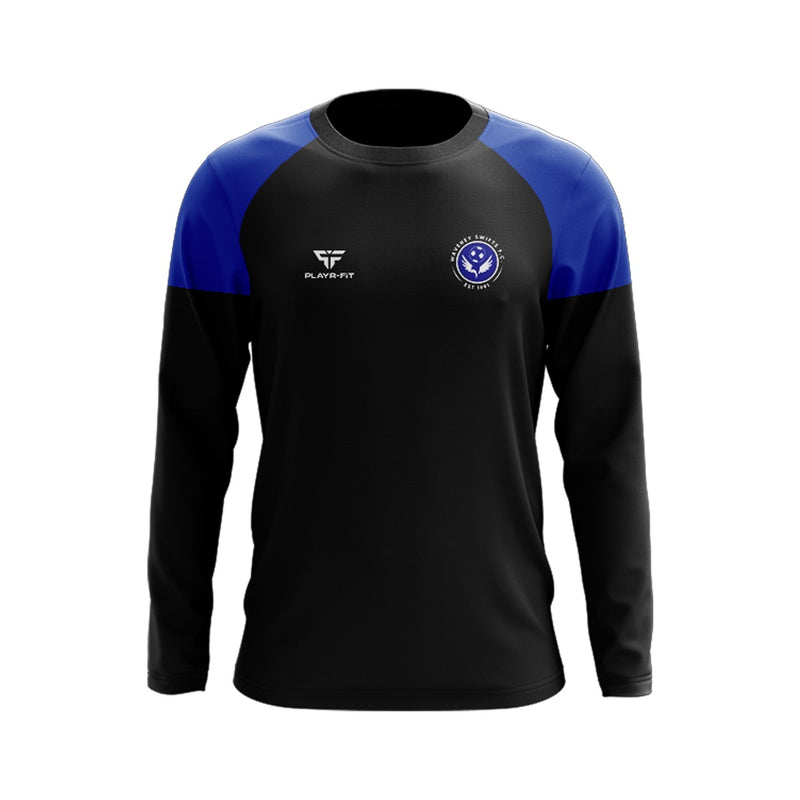 Load image into Gallery viewer, Waveney Swifts FC Crew Neck Stellar (Black/Blue) - Adults