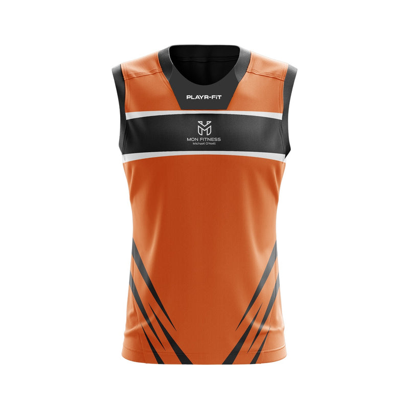 Load image into Gallery viewer, MON Fitness Vest 06 (Orange/Black) - Kids