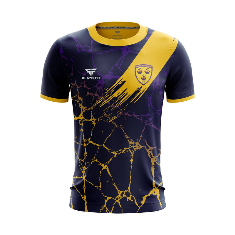 Load image into Gallery viewer, Wexford Albion Jersey Custom Navy/Gold - Kids