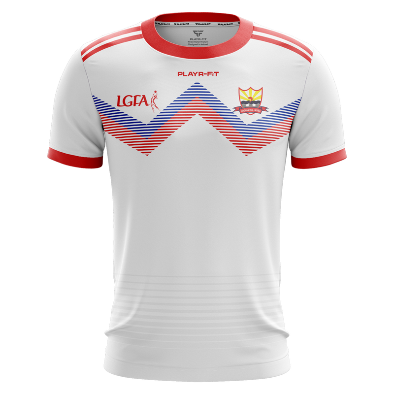 Load image into Gallery viewer, Eoghan Rua LGFA Jersey (D24 White) - Kids