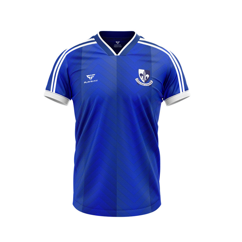 Load image into Gallery viewer, Aughnamullen CLG Jersey VNECK (Blue) - Adults