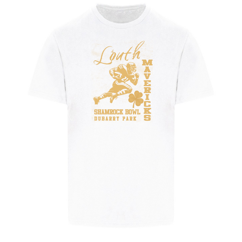 Load image into Gallery viewer, POD Louth Mavericks T-Shirt Shamrock Bowl (02) - Kids