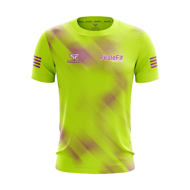 Load image into Gallery viewer, FealeFit Running T-Shirt E01 (Yellow) - Adults