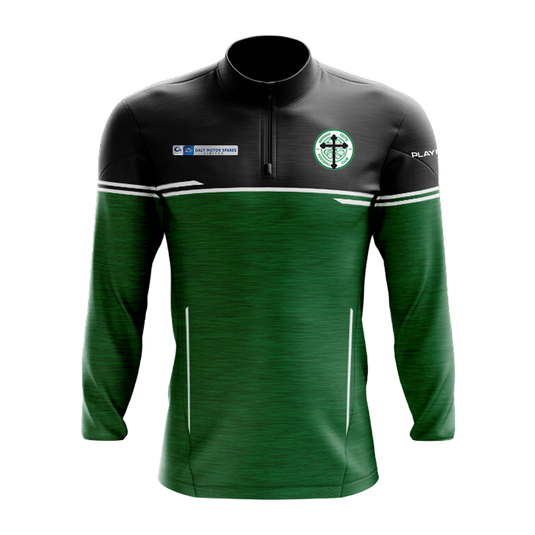 Armagh Celtic Midlayer (1/4 Zip) Courage Black/Green - Adults