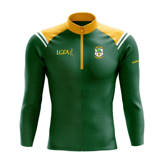 Carrickmacross Ladies LGFA Midlayer (1/4 Zip) Vigour (Green/YellowGold/White) - Adults