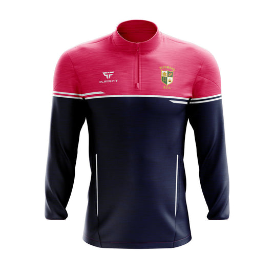 Richmond RFC Midlayer (1/4 Zip) Courage (Navy/Pink/White)- Adults