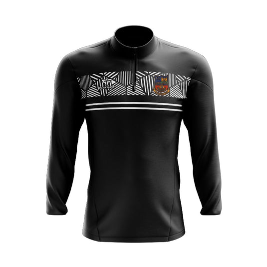 Clarecastle Handball Club Midlayer (1/4 Zip) Optimum (Black/White) - Kids