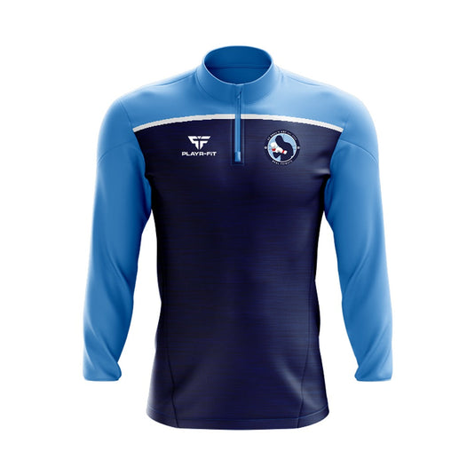 St Pauls ABC Belfast Midlayer (1/4 Zip) Spirit (Navy/Sky) - Kids