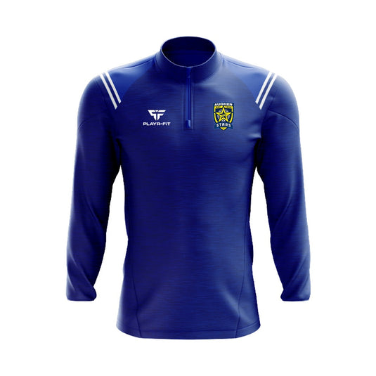 Augher Stars Midlayer (1/4 Zip) Vigour Blue/White - Adults
