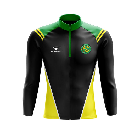 Shamrock Gaels Armagh Midlayer (1/4 Zip) Vigour (Black/Green/Yellow) - Adults