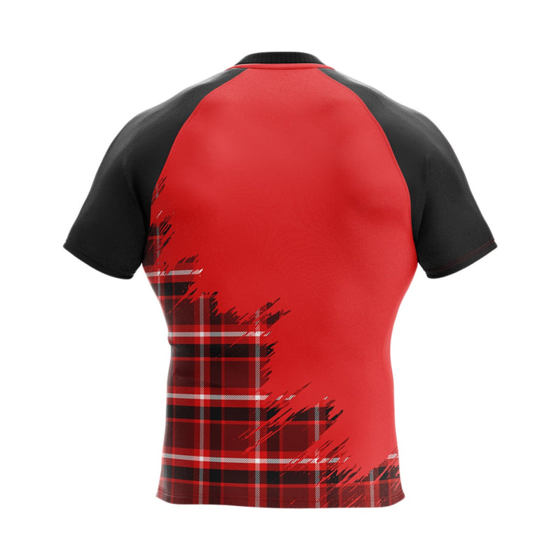 Load image into Gallery viewer, Clydebank Titans RFC Rugby Jersey Tartan (4 Way Stretch) - Kids
