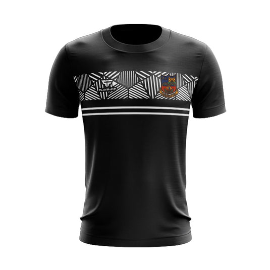 Clarecastle Handball Club T-Shirt Optimum (Black/White) - Kids