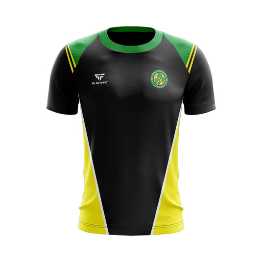 Shamrock Gaels Armagh T-Shirt Vigour (Black/Green/Yellow) - Adults