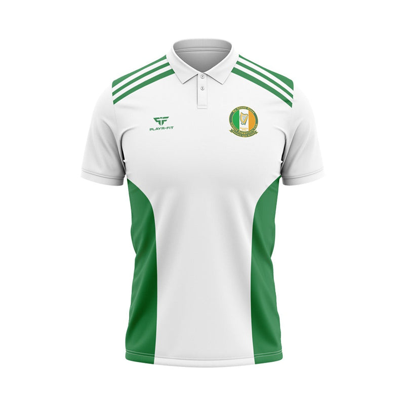 Load image into Gallery viewer, Na Glinntí Glasa ISC Polo Endure (White/Green) - Adults