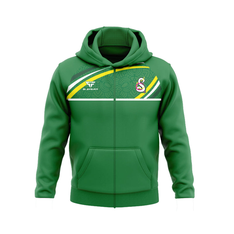 Load image into Gallery viewer, Norney Henderson Magee Irish Dancing Hoodie (Full Zip) Dynamic Green - Adults