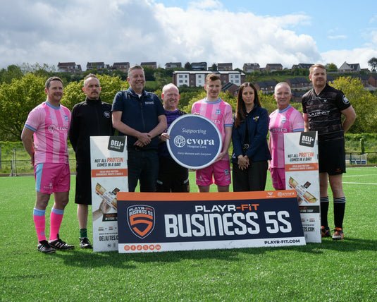 PLAYR-FIT and Evora Hospice Launch Annual Business 5s Football Event
