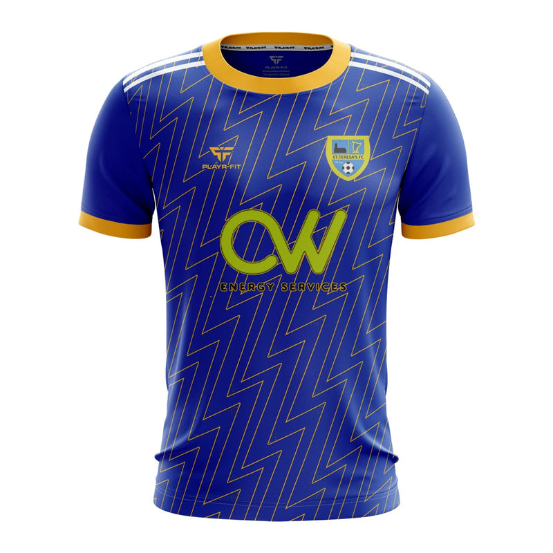 Load image into Gallery viewer, St Teresas FC Jersey (A39 Blue) - Adults
