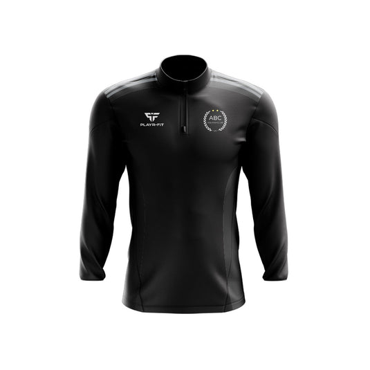 ABC Squash Club Midlayer (1/4 Zip) Endure (Black) - Kids