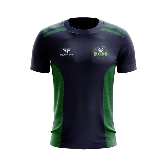 Enniscorthy Boxing Academy T-Shirt Endure (Navy/Green) - Kids