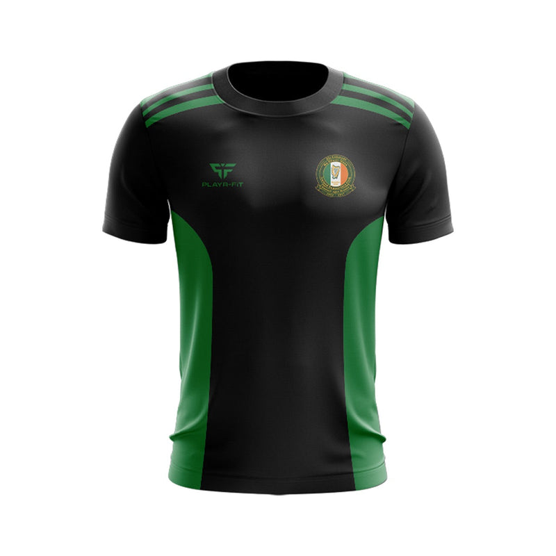 Load image into Gallery viewer, Na Glinntí Glasa ISC T-Shirt Endure (Black/Green) Anniversary - Adults

