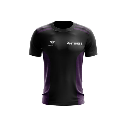 OT Fitness T-Shirt Endure (Black, Purple)   - Adults