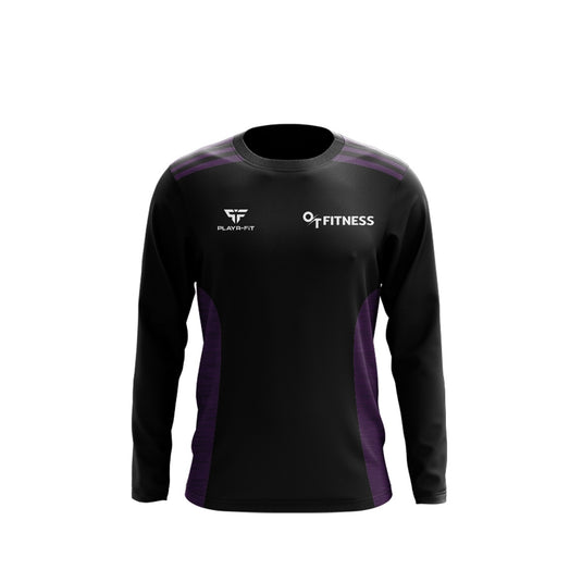 OT Fitness Crew Neck Endure (Black, Purple)   - Adults