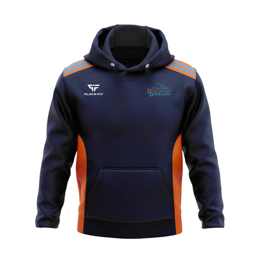 Poulaphouca Paddlers Hoodie Endure (Navy/Orange/Sky) - Kids