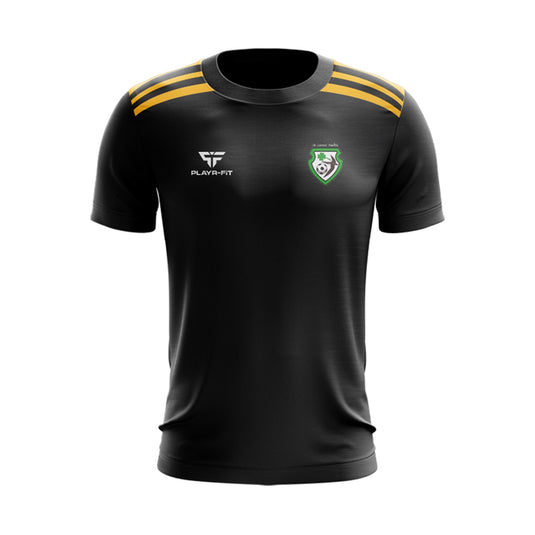 St James Swifts FC Ladies T-Shirt Endure (Black/Yellow) - Adults