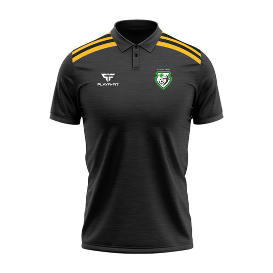 St James Swifts FC Ladies Polo Endure (Black/Yellow) - Kids