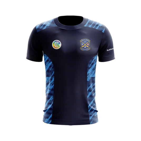 Barryroe Camogie Club T-Shirt Endure Navy/Sky (Sublimated) - Adults