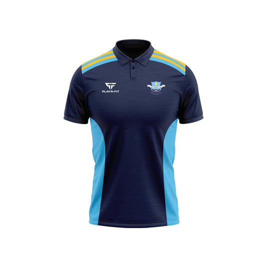 St Mary's Star of The Sea Primary School Belfast Polo Endure (Navy/Sky Blue/Yellow) - Adults