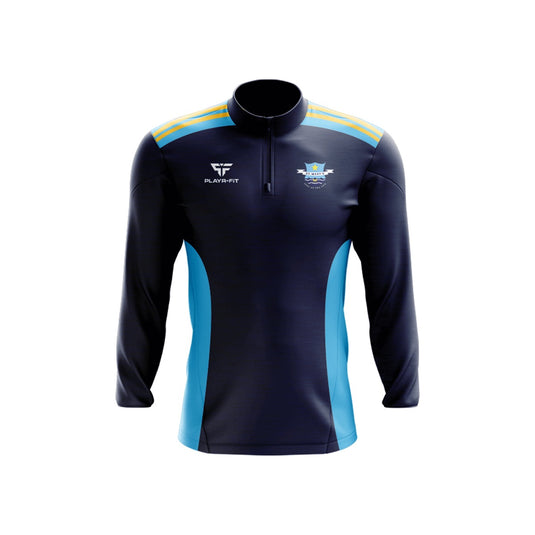 St Mary's Star of The Sea Primary School Belfast Midlayer (1/4 Zip) Endure (Navy/Sky Blue/Yellow) - Adults