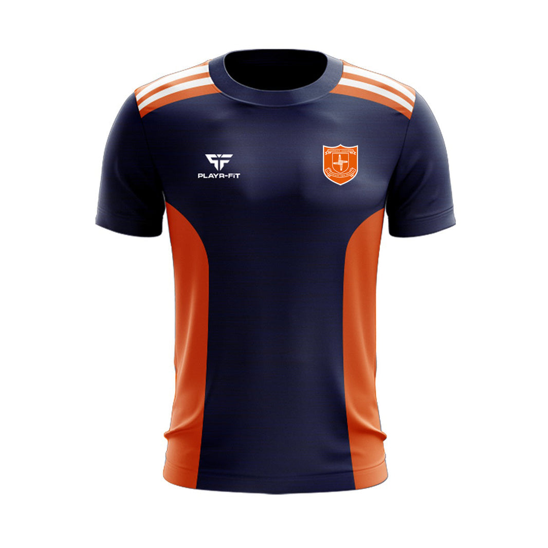 Laragh United T-Shirt Endure (Navy/Orange/White) - Adults – PLAYR-FIT ...