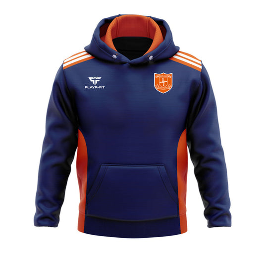 Laragh United Hoodie Endure (Navy/Orange/White) - Adults