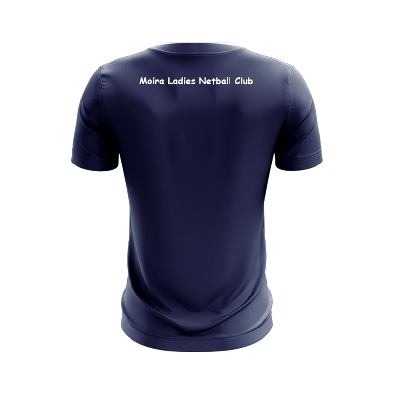 Load image into Gallery viewer, Moira Ladies Netball T-Shirt Optimum (Navy/Pink/Sky) - Adults
