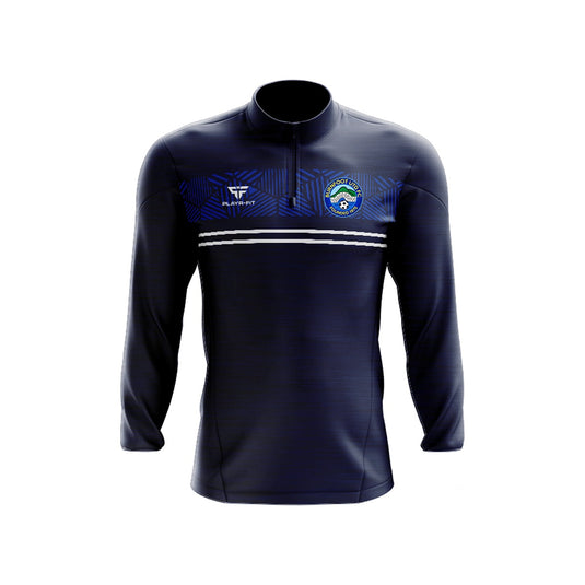 Burnfoot United FC Midlayer (1/4 Zip) Optimum (Navy/Blue/White) - Kids