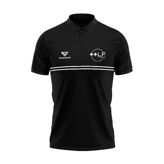 LF Fitness Polo Optimum (Black/White) - Kids