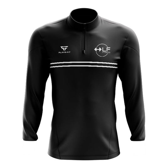 LF Fitness Midlayer (1/4 Zip) Optimum (Black/White) - Kids