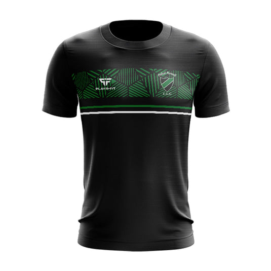 Pobal Parnell T-Shirt Optimum (Black/Green) - Adults
