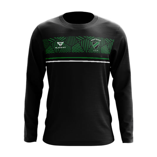 Pobal Parnell Crew Neck Optimum (Black/Green) - Kids