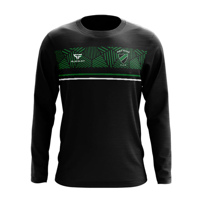 Pobal Parnell Crew Neck Optimum (Black/Green) - Adults