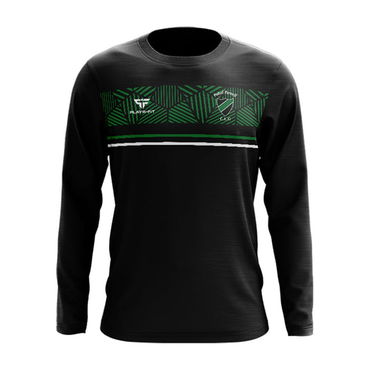Pobal Parnell Crew Neck Optimum (Black/Green) - Adults