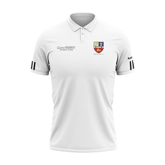 Banbridge Tennis Club Polo Adroit (White/Black) - Adults